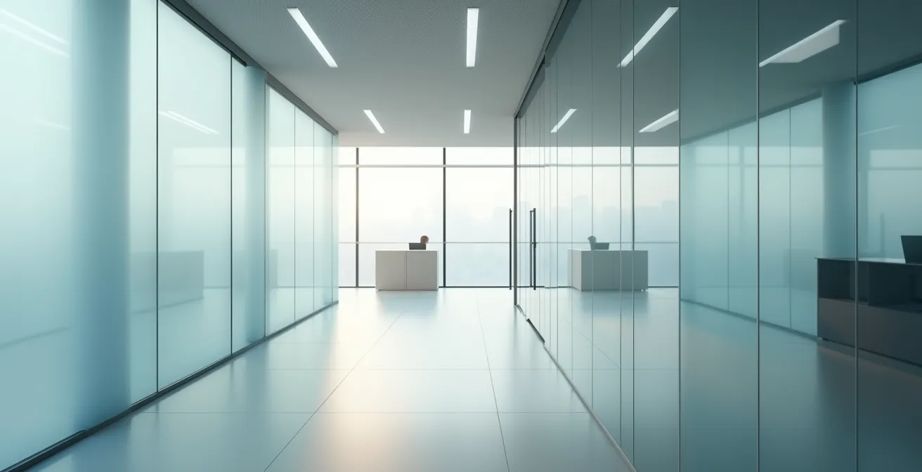 Abstrakte Darstellung von Ambiguitätstoleranz im modernen Arbeitsumfeld