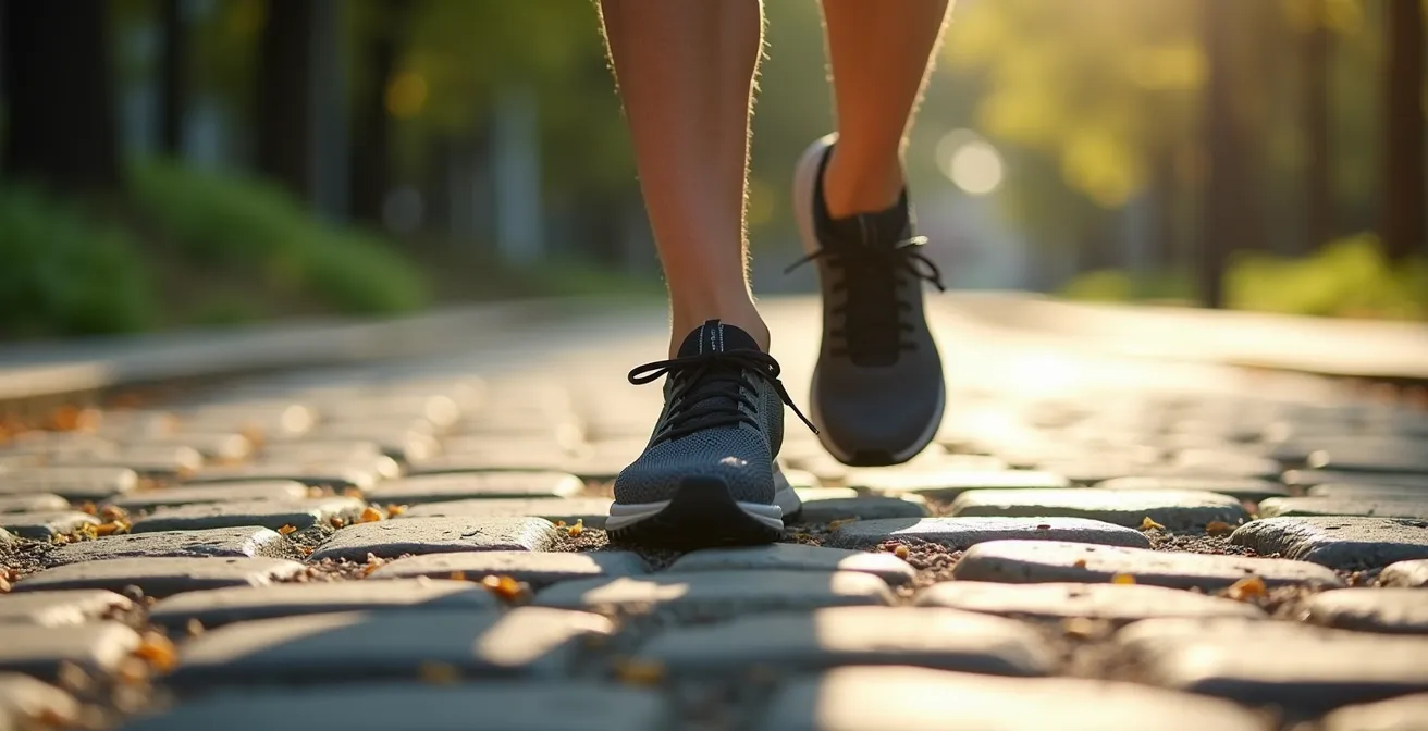 Moderne Hybrid-Schuhe, die den Übergang zwischen urbanem Pflaster und Parkwegen meistern.