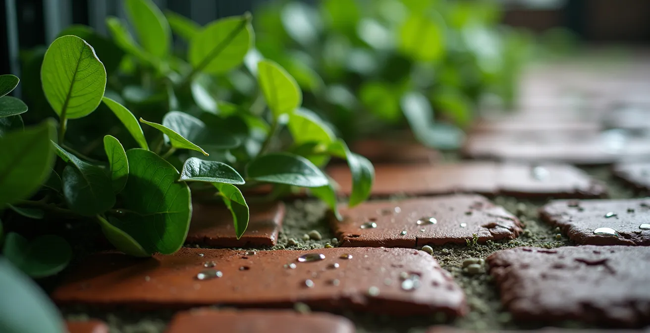 Moderner Industrial-Stil Coworking-Space mit üppigen Pflanzen und warmen Holzakzenten