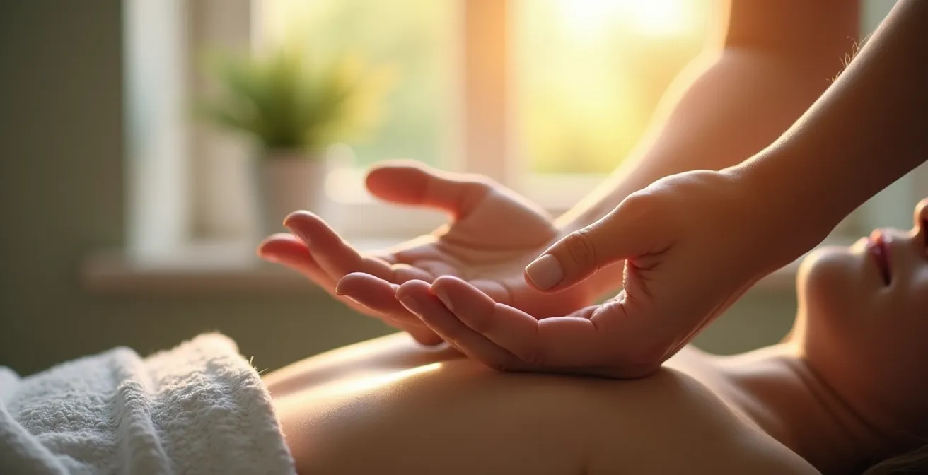 Therapeutische Berührung bei chronischen Schmerzen zur Lösung von Blockaden